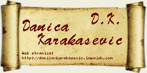 Danica Karakašević vizit kartica
